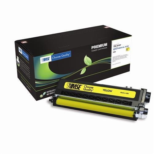 Brother TN-315, TN315, TN-315Y, TN315Y Brand New Compatible High Yield Color(Yellow) Laser Toner Cartridge by MSE 02-03-41216