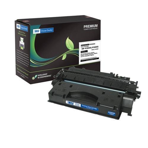 HP CE505A, HP 05A Brand New Compatible Extended Yield Black Laser Toner Cartridge with Smart Print Chip by MSE 02-21-05142