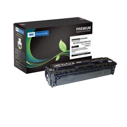 HP 128A, CE320A Brand New Compatible Color( Black ) Laser Toner Cartridge with Smart Print Chip by MSE 02-21-20014
