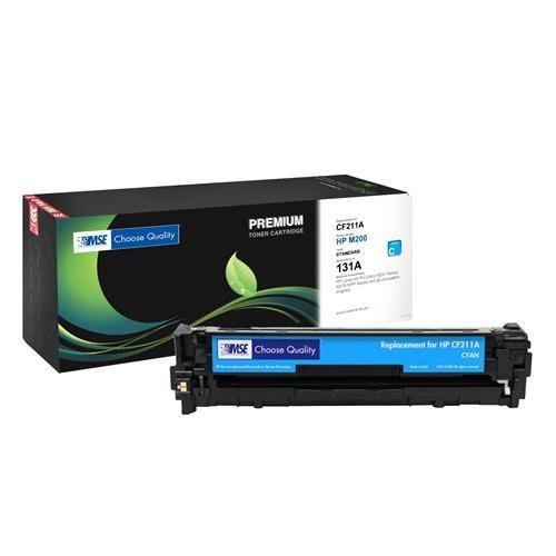 HP 131A, CF211A Brand New Compatible Color(Cyan) Laser Toner Cartridge with Smart Print Chip by MSE 02-21-21114