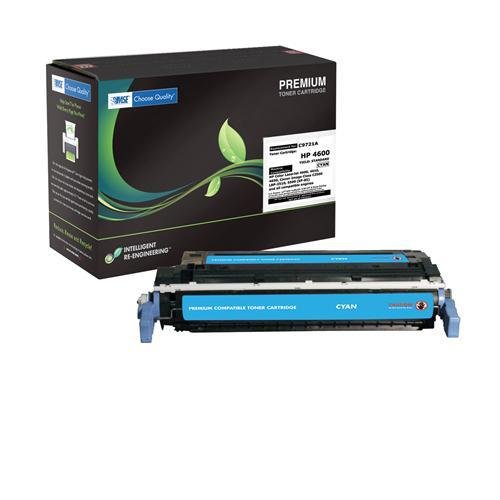 HP C9721A, C9721, 641A Brand New Compatible Color(Cyan) Laser Toner Cartridge with Smart Print Chip and SCS Color Technology by MSE 02-21-2114