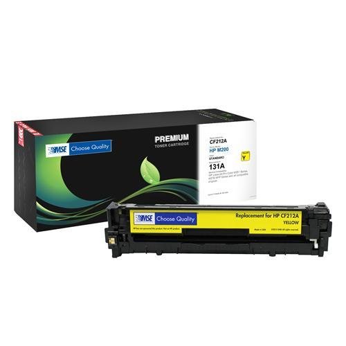 HP 131A, CF212A Brand New Compatible Color(Yellow) Laser Toner Cartridge with Smart Print Chip by MSE 02-21-21214