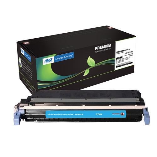 HP C9731A, C9731, 645A Brand New Compatible Color( Cyan ) Laser Toner Cartridge with Smart Print CHIP and SCS Color Technology by MSE 02-21-3114