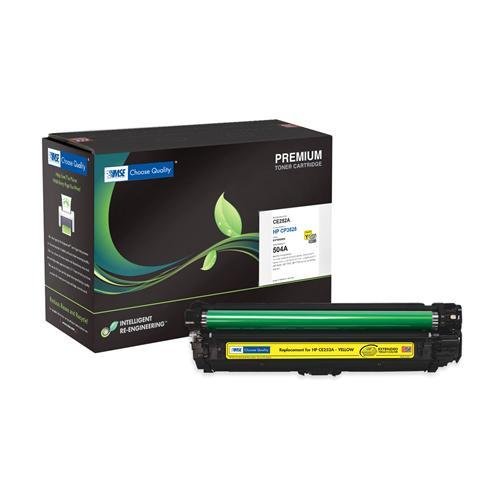 HP CE252A, HP 52A, HP #52A Brand New Compatible Extended Yield Color(Yellow) Laser Toner Cartridge with Smart Print Chip by MSE 02-21-352142