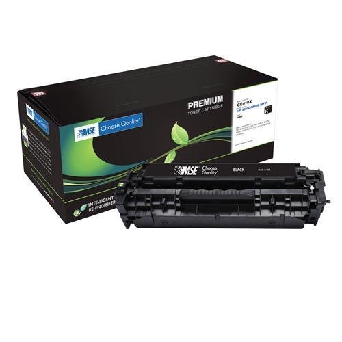 HP 305X, CE410X, CE410 Brand New Compatible High Yield Black Laser Toner Cartridge with Smart Print Chip by MSE� 02-21-41016