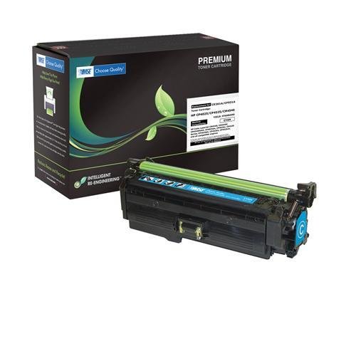 HP CE261A, CE261, 648A Brand New Compatible Color( Cyan ) Laser Toner Cartridge with Smart Print Chip by MSE 02-21-450114
