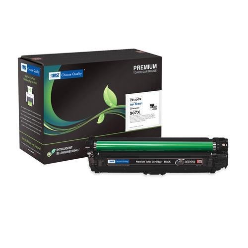 HP 507X, CE400X Brand New Compatible Extended Yield Black Laser Toner Cartridge with Smart Print Chip by MSE 02-21-510162