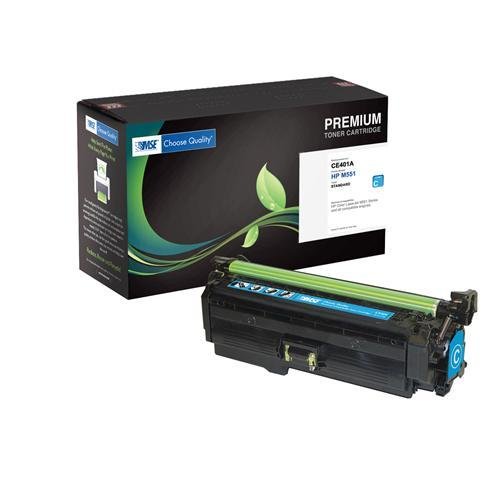 HP 507A, CE401A, CE40 Brand New Compatible Color(Cyan) Laser Toner Cartridge with Smart Print Chip by MSE� 02-21-51114