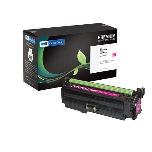 HP 507A, CE403A Brand New Compatible Extended Yield Color(Magenta) Laser Toner Cartridge with Smart Print Chip by MSE 02-21-513142