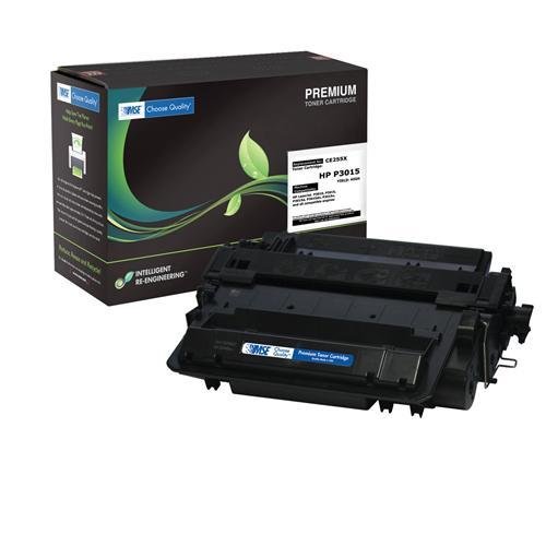 HP CE255X, HP 55X, HP 55 Brand New Compatible High Yield Black Laser Toner Cartridge with Smart Print Chip & SCS Color Technology by MSE 02-21-5516