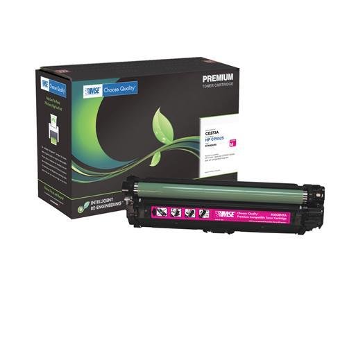 HP CE273A, 650A Brand New Compatible Color(Magenta) Laser Toner Cartridge with Smart Print Chip by MSE 02-21-55314