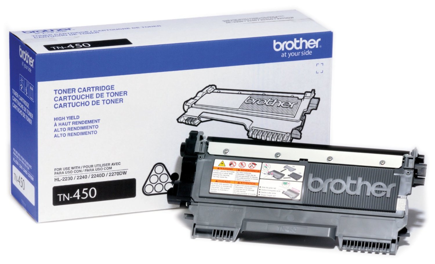 Brother TN-450, TN450, TN 450 Laser Toner Cartridge OEM_TN-450
