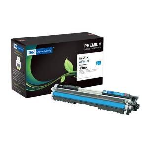 HP CF351A, HP 130A Brand New Compatible Color(Cyan) Laser Toner Cartridge with Smart Print Chip by MSE 02-21-17114