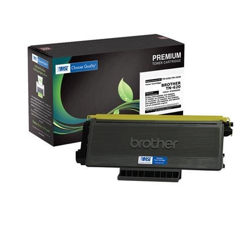 Brother TN-620, TN620 Brand New Compatible Laser Toner Cartridge with SCS Color Technology by MSE 02-03-6214