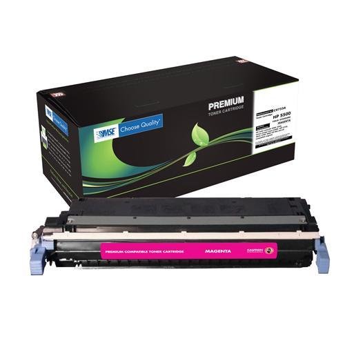 HP C9733A, C9733, 645A Brand New Compatible Color( Magenta ) Laser Toner Cartridge with Smart Print CHIP and SCS Color Technology by MSE 02-21-3314