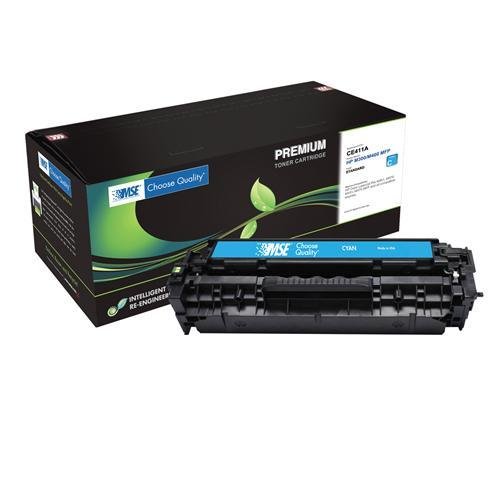 HP 305A, CE411A Brand New Compatible Color(Cyan) Laser Toner Cartridge with Smart Print Chip by MSE� 02-21-41114