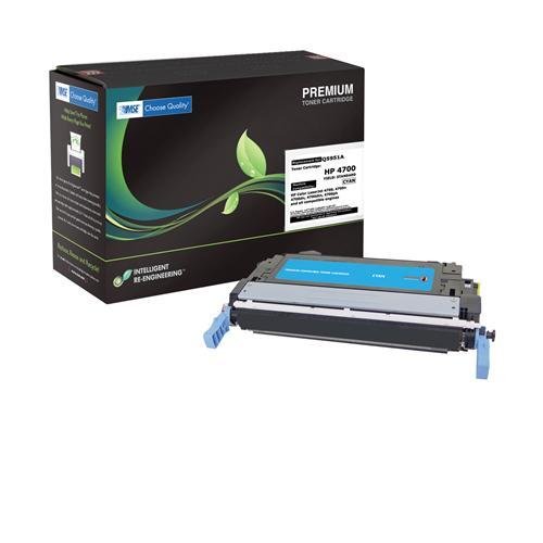 HP Q5951A, Q5951, 643A Brand New Compatible Color( Cyan ) Laser Toner Cartridge with Smart Print Chip and SCS Color Technology by MSE 02-21-50114