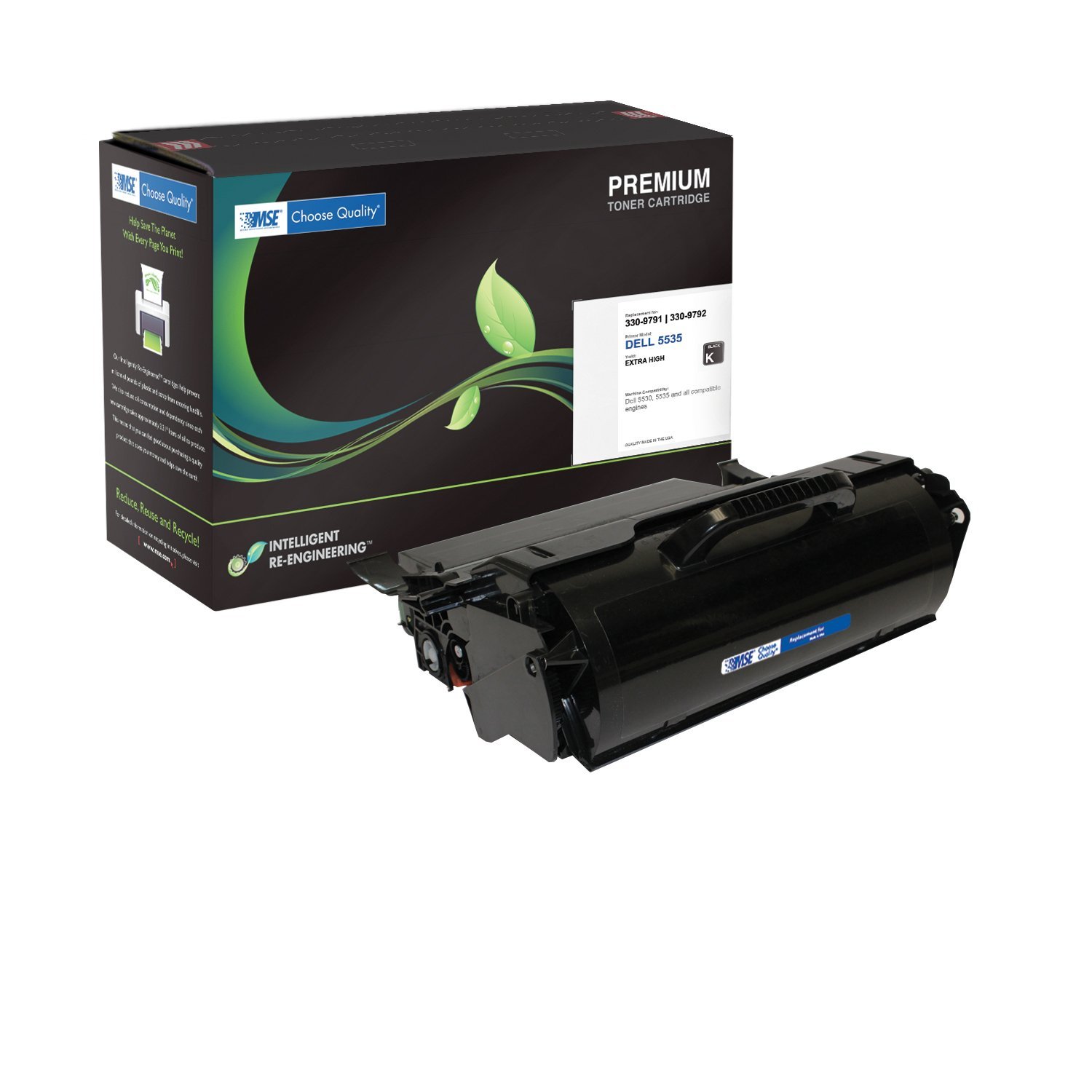 Dell 330-9791, 330-9792, H1RP7, PK6Y4, Y4Y5R Brand New Compatible Extended Yield Laser Toner Cartridge by MSE 02-70-55162